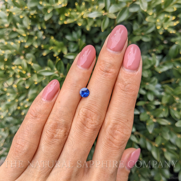 0.74 Ct. Blue Sapphire from Ceylon (Sri Lanka)