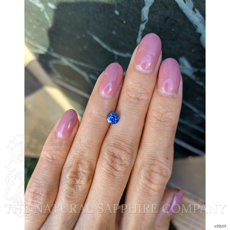 0.71 Ct. Blue Sapphire from Ceylon (Sri Lanka)