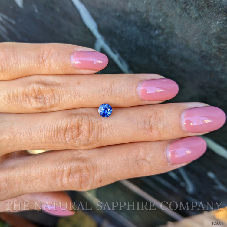 0.71 Ct. Blue Sapphire from Ceylon (Sri Lanka)