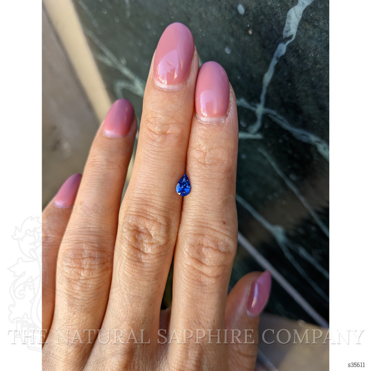 0.48 Ct. Blue Sapphire from Ceylon (Sri Lanka)