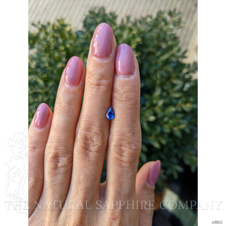 0.48 Ct. Blue Sapphire from Ceylon (Sri Lanka)