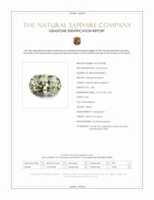1.08 Ct. Yellow Sapphire from Ceylon (Sri Lanka) Scan Report