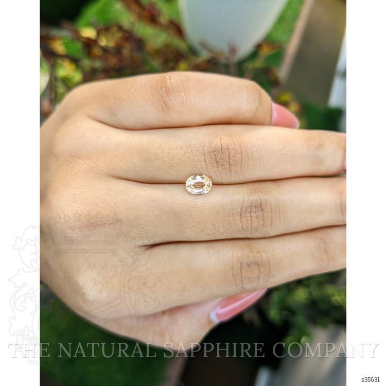 0.90 Ct. Peach Sapphire from Ceylon (Sri Lanka)