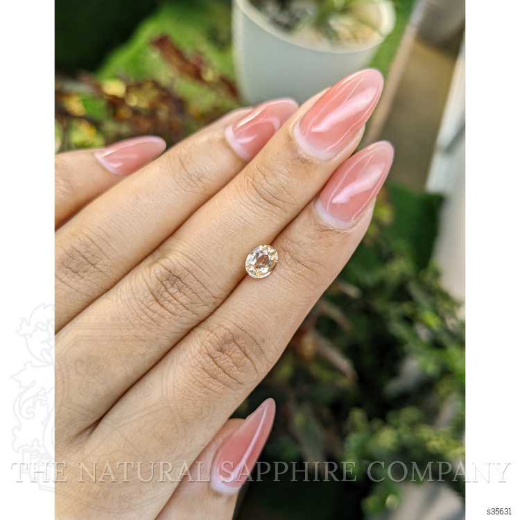 0.90 Ct. Peach Sapphire from Ceylon (Sri Lanka)