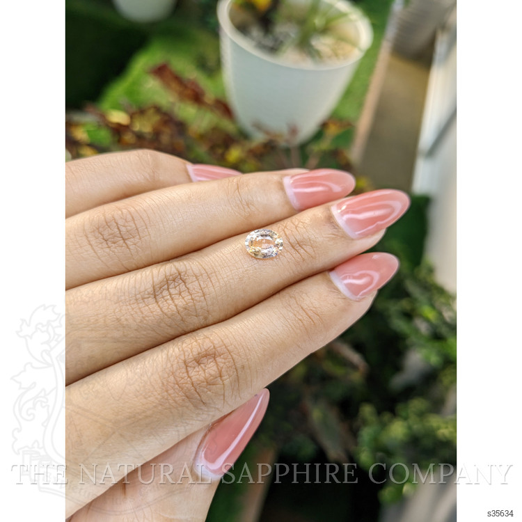 1.19 Ct. Peach Sapphire from Ceylon (Sri Lanka)