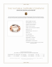 0.99 Ct. Padparadscha Sapphire from Ceylon (Sri Lanka) Scan Report