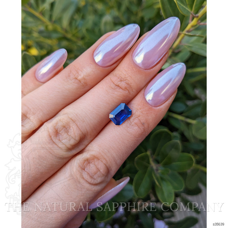 2.10 Ct. Purplish Blue Sapphire from Ceylon (Sri Lanka)