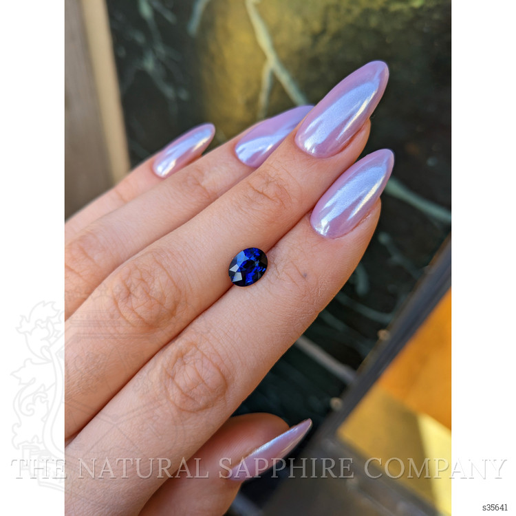 2.09 Ct. Blue Sapphire from Ceylon (Sri Lanka)