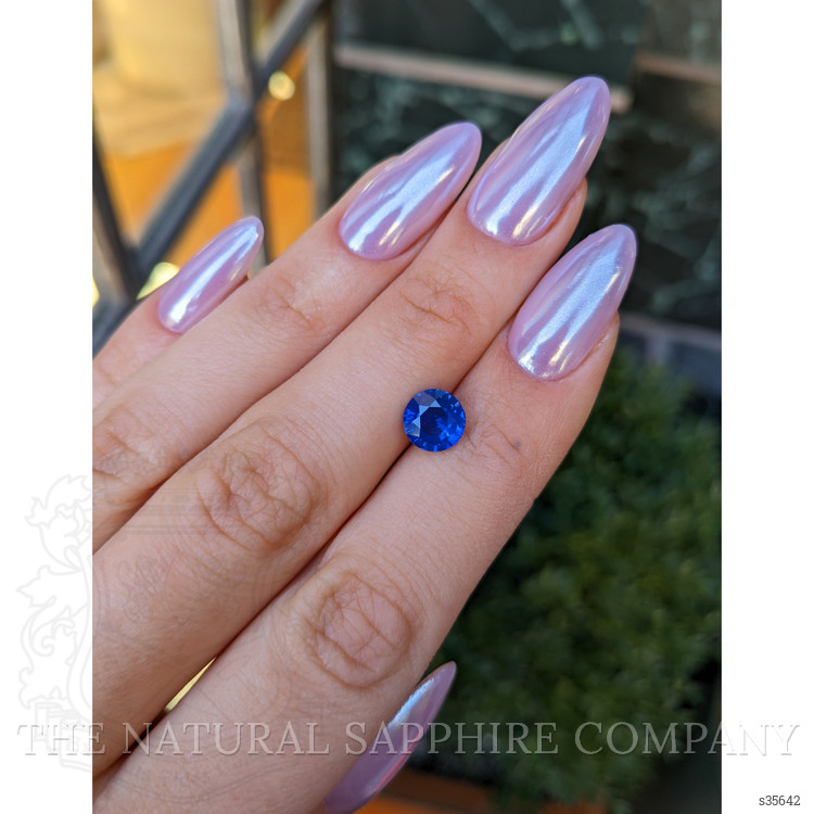 2.10 Ct. Blue Sapphire from Ceylon (Sri Lanka)