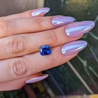 3.65 Ct. Blue Sapphire from Ceylon (Sri Lanka) Life Style