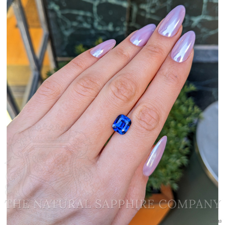 3.65 Ct. Blue Sapphire from Ceylon (Sri Lanka)