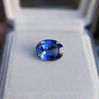 13.84 Ct. Blue Sapphire from Ceylon (Sri Lanka) Life Style
