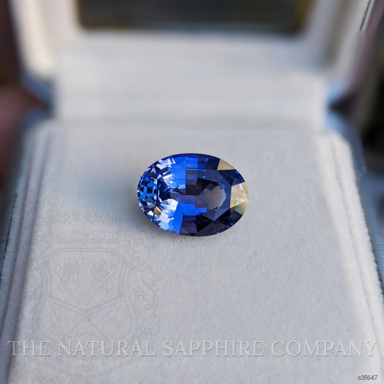 13.84 Ct. Blue Sapphire from Ceylon (Sri Lanka)