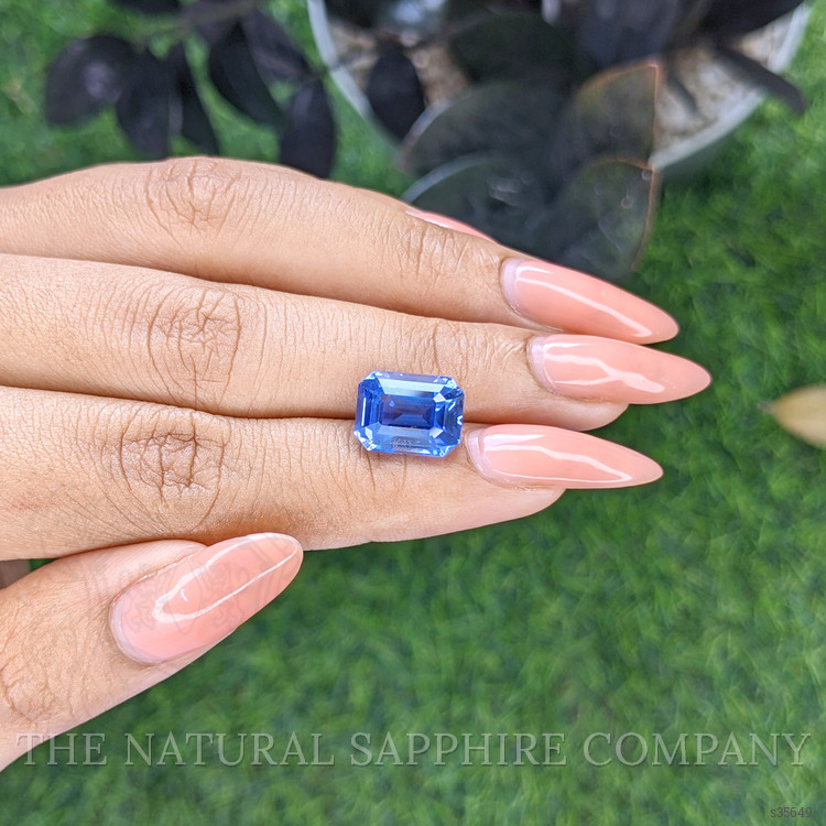 7.58 Ct. Blue Sapphire from Ceylon (Sri Lanka)