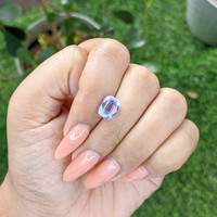 2.70 Ct. Bluish Purple Sapphire from Ceylon (Sri Lanka) Life Style