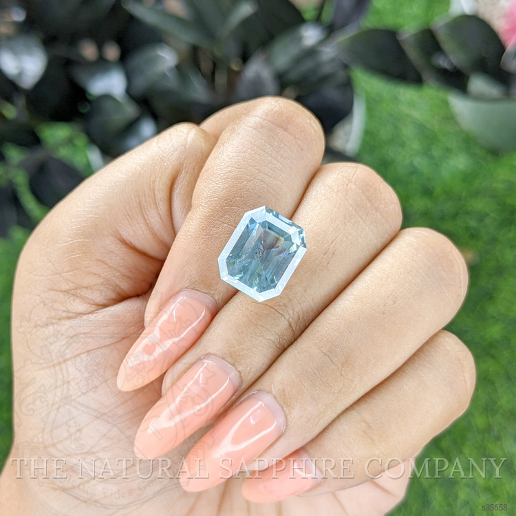11.02 Ct. Greenish Blue Sapphire from Madagascar