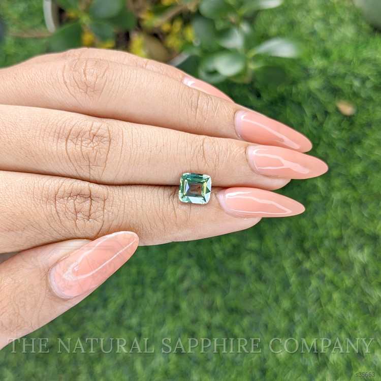2.02 Ct. Bluish Green Sapphire from Madagascar
