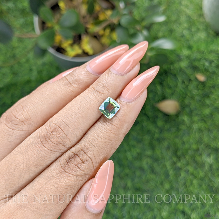 2.02 Ct. Bluish Green Sapphire from Madagascar