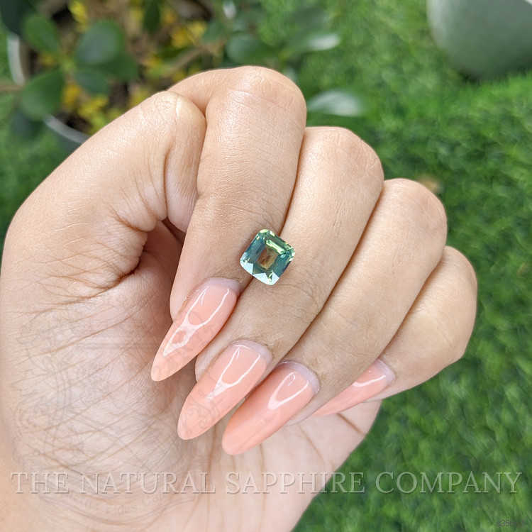 2.02 Ct. Bluish Green Sapphire from Madagascar