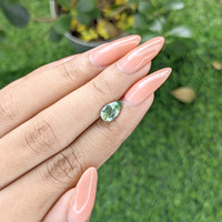 1.68 Ct. Bluish Green Sapphire from Madagascar Life Style