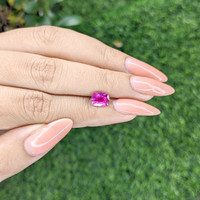 1.52 Ct. Purplish Pink Sapphire from Madagascar Life Style