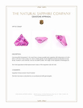 1.06 Ct. Purplish Pink Sapphire from Madagascar Appraisal