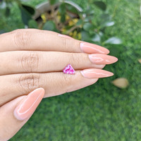 1.06 Ct. Purplish Pink Sapphire from Madagascar Life Style