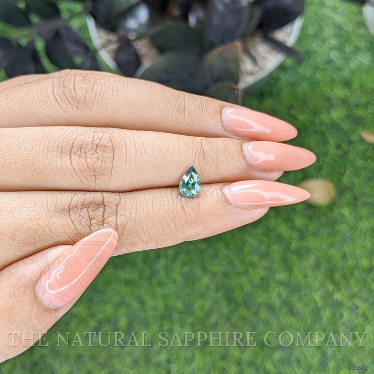 1.06 Ct. Bluish Green Sapphire from Madagascar