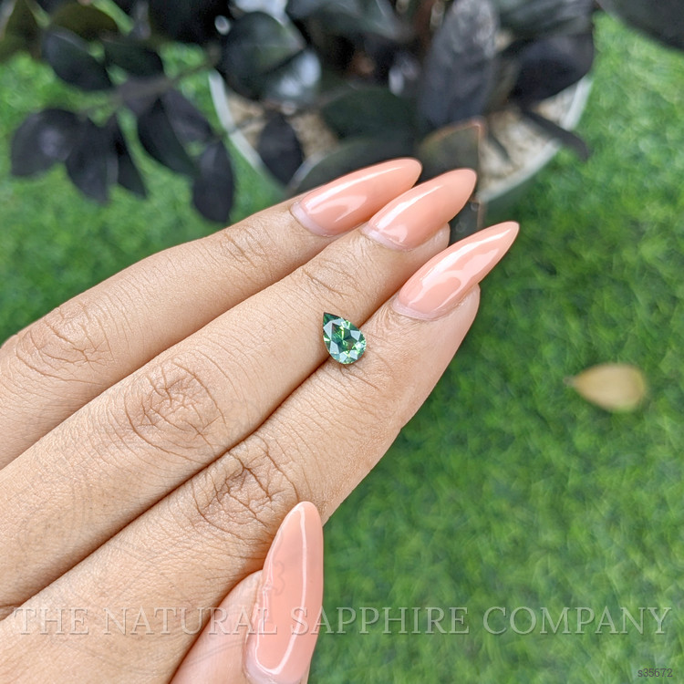 1.06 Ct. Bluish Green Sapphire from Madagascar