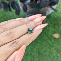 2.10 Ct. Green Sapphire from Madagascar Life Style