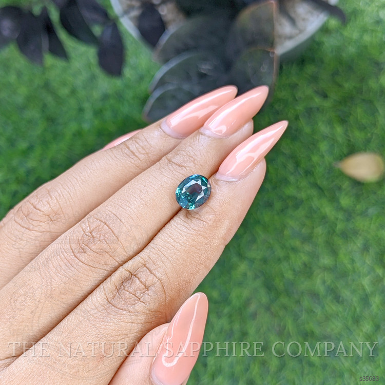 3.50 Ct. Greenish Blue Sapphire from Madagascar
