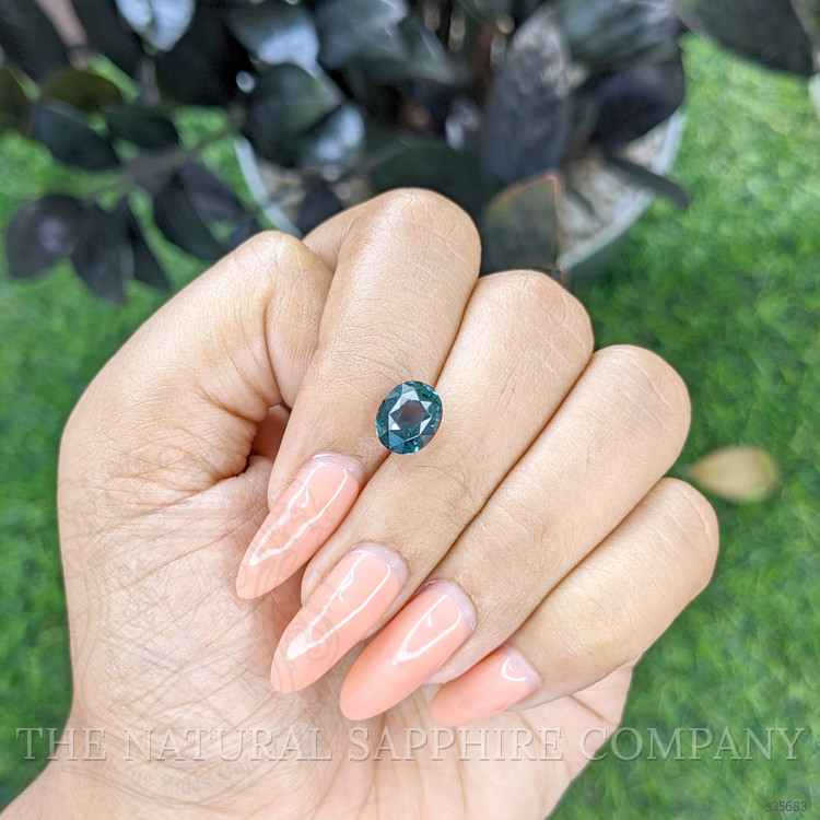 3.50 Ct. Greenish Blue Sapphire from Madagascar