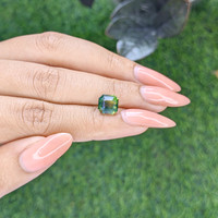 3.50 Ct. Yellowish Green Sapphire from Madagascar Life Style