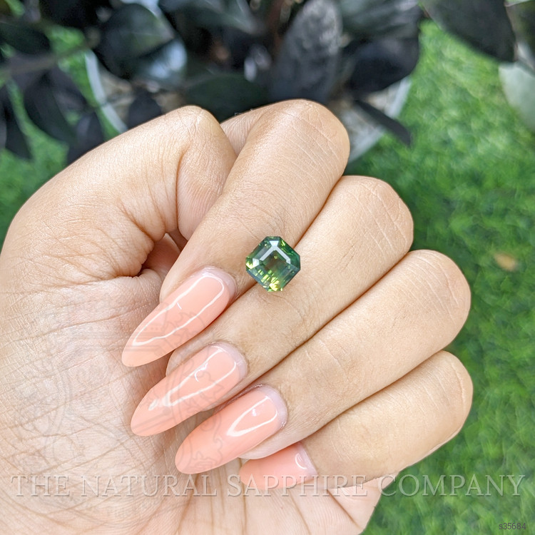 3.50 Ct. Yellowish Green Sapphire from Madagascar
