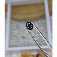 1.10 Ct. Greenish Blue Sapphire from Madagascar Life Style