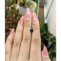 1.10 Ct. Greenish Blue Sapphire from Madagascar Life Style