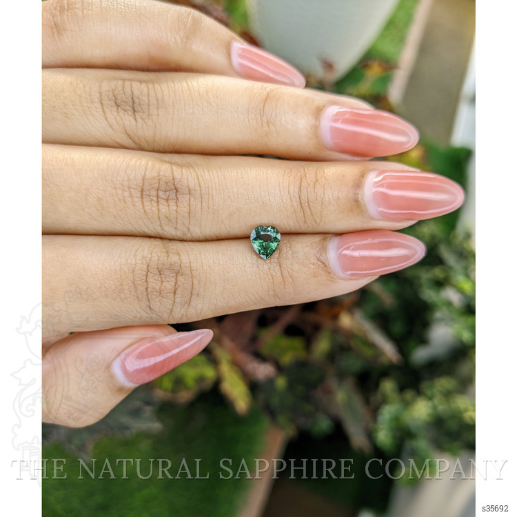 0.86 Ct. Green Sapphire from Madagascar