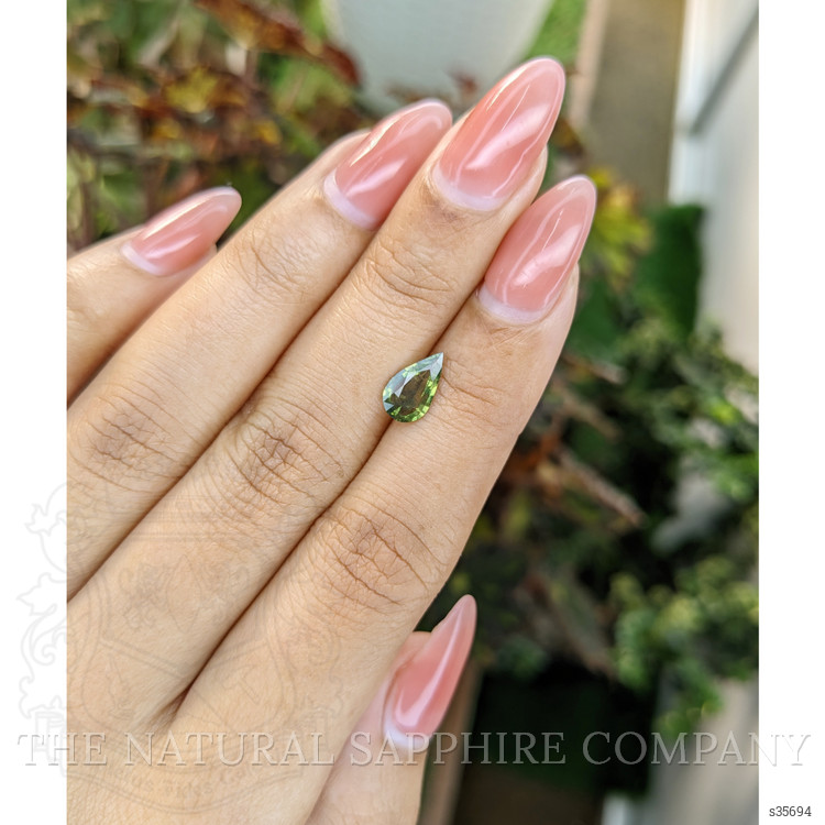 1.03 Ct. Yellowish Green Sapphire from Madagascar
