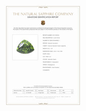 1.24 Ct. Yellowish Green Sapphire from Madagascar Scan Report