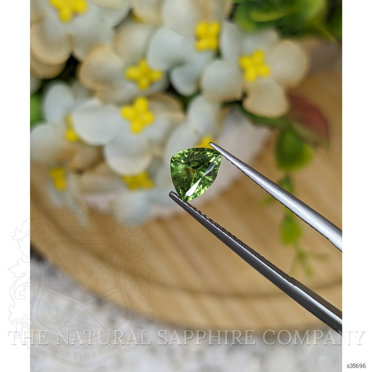 1.24 Ct. Yellowish Green Sapphire from Madagascar