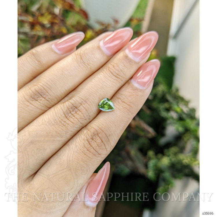 1.24 Ct. Yellowish Green Sapphire from Madagascar