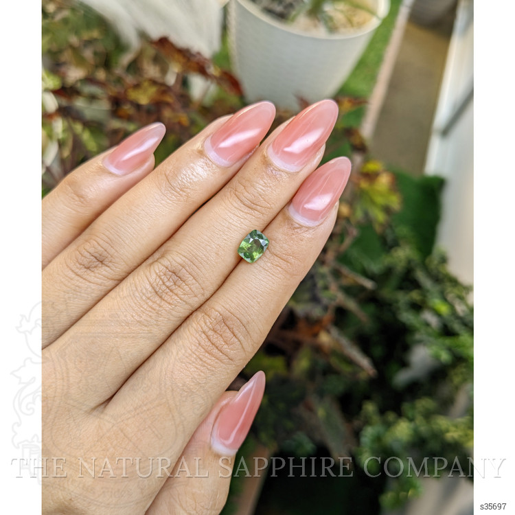 1.44 Ct. Yellowish Green Sapphire from Madagascar