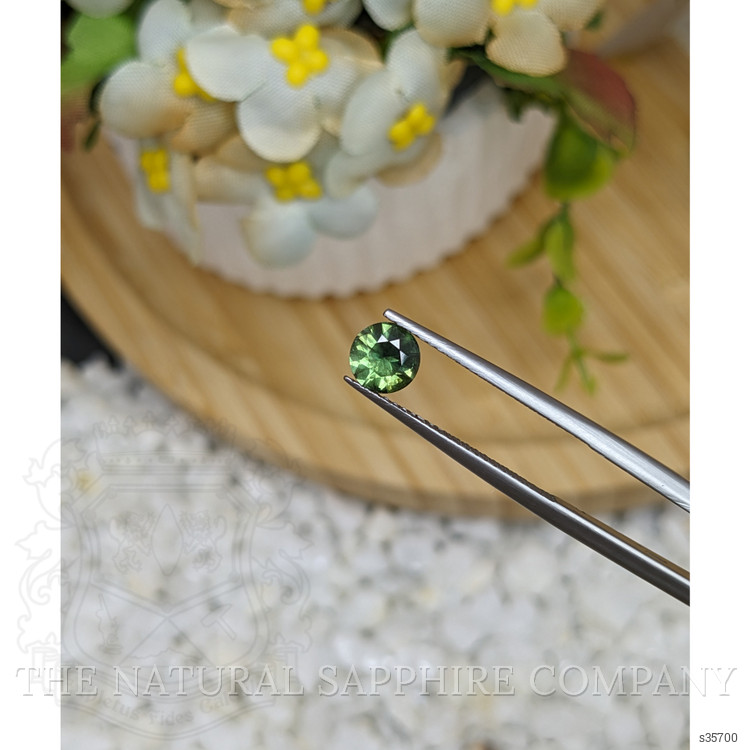0.67 Ct. Green Sapphire from Madagascar