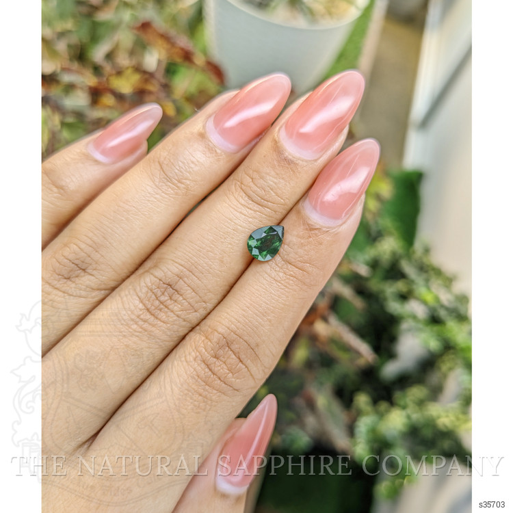 1.39 Ct. Green Sapphire from Madagascar