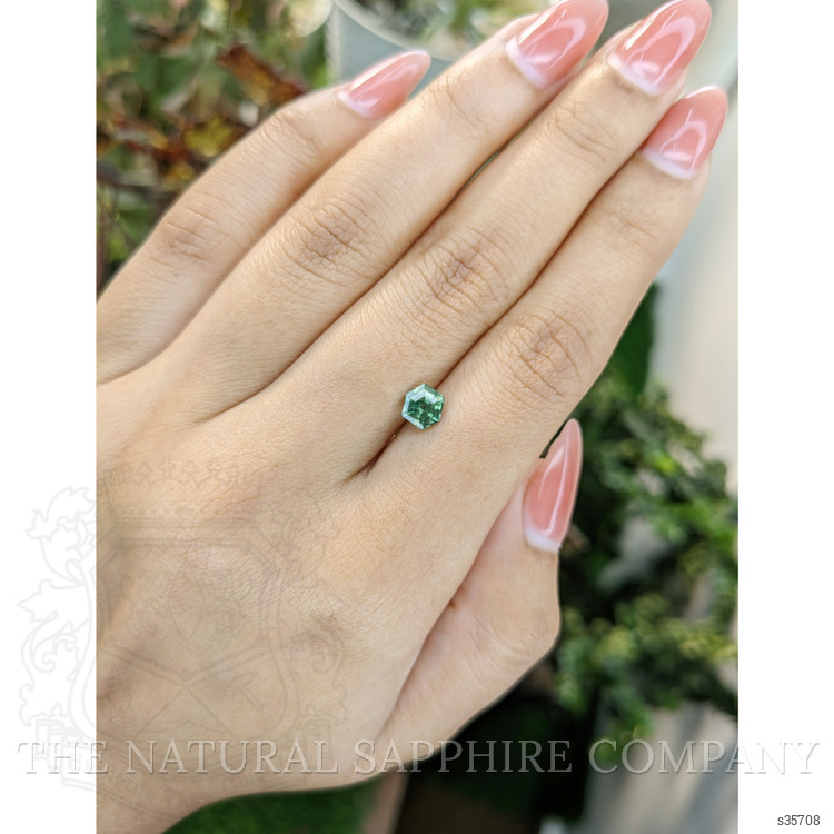 0.97 Ct. Bluish Green Sapphire from Madagascar