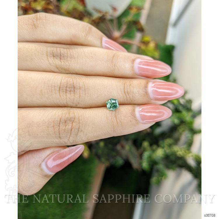 0.97 Ct. Bluish Green Sapphire from Madagascar