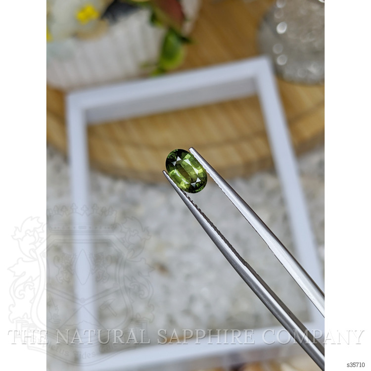 1.08 Ct. Yellowish Green Sapphire from Madagascar
