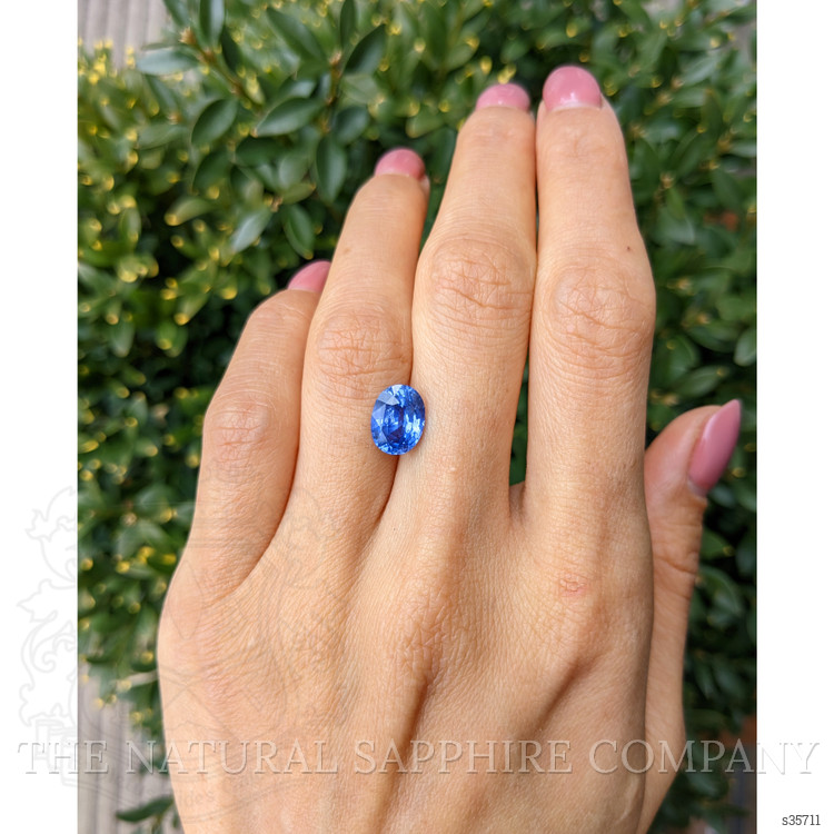 3.54 Ct. Blue Sapphire from Ceylon (Sri Lanka)