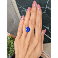 7.94 Ct. Blue Sapphire from Ceylon (Sri Lanka) Life Style
