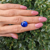 7.94 Ct. Blue Sapphire from Ceylon (Sri Lanka) Life Style